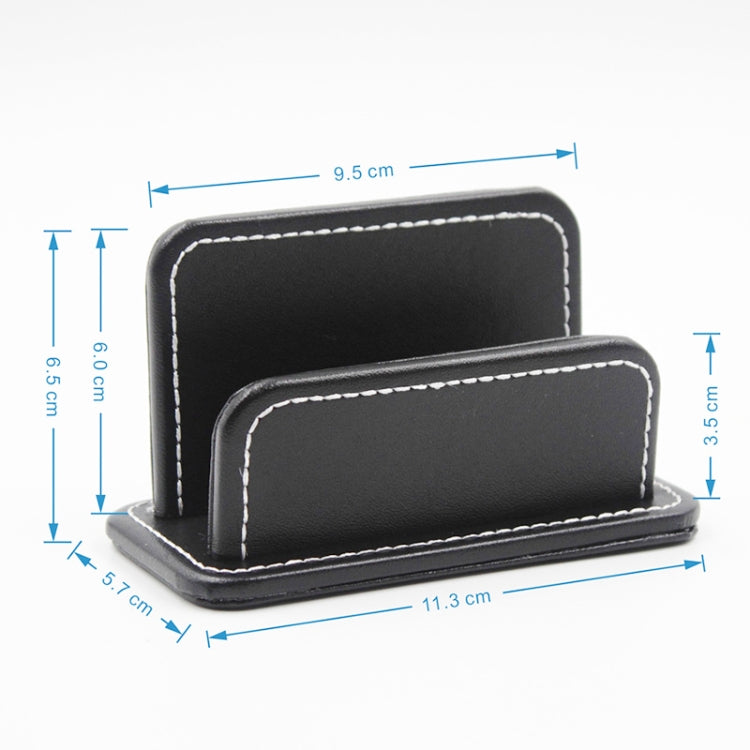 2 Blocks Office Stationery Leather Name Card Holder Stationery Bussiness Office Home Card Holder, 2 Blocks Card Holder