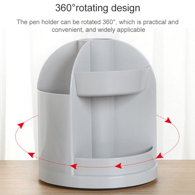 2 PCS Multi-function Rotating Plastic Gift Pen Holder Office Storage Box