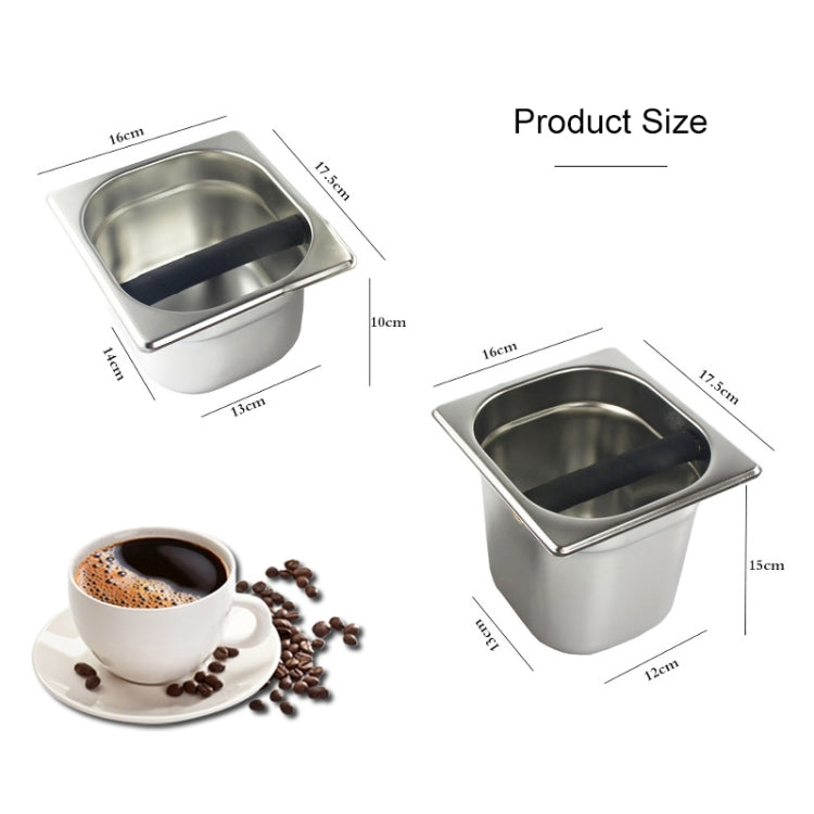 Stainless Steel Coffee Grounds Bucket Coffee Box, Large, Small