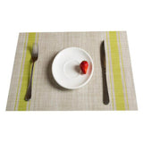2 PCS Durable PVC Table Mats Coffee Cup Pad Braided Slip Placemats, Size: 30x45cm