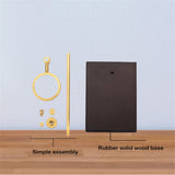 Wood Base Hand Coffee Filter Holder Adjustable Filter Holder, Rubber Wood, Spade Wood