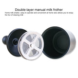 Pump Creamer Stainless Steel Double Mesh Manual Coffee Milk Foam Frothing Pitcher Froth Pump Foamer Cup, 400cc, 800cc