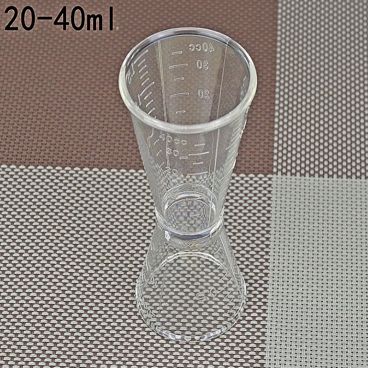 2 PCS PC Small Measuring Cup Device Double-headed Graduated Milk Tea Scale Cup Oz Measuring Tool, Large, Small Large