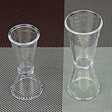 2 PCS PC Small Measuring Cup Device Double-headed Graduated Milk Tea Scale Cup Oz Measuring Tool, Large, Small