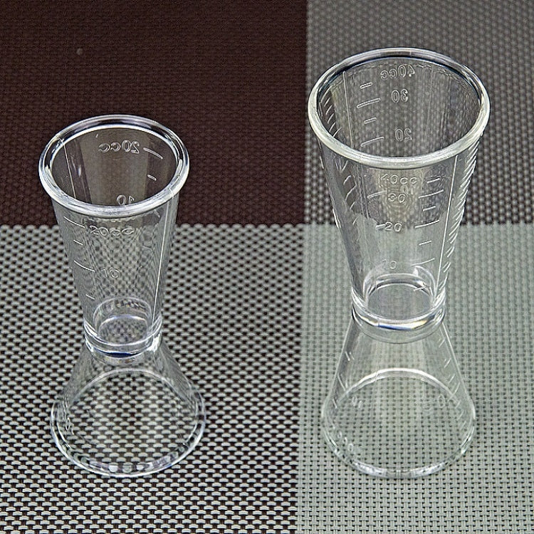 2 PCS PC Small Measuring Cup Device Double-headed Graduated Milk Tea Scale Cup Oz Measuring Tool, Large, Small