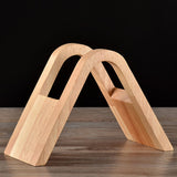 Coffee Filter Holder Coffee Storage Rack Filter Box Paper Base Bracket Display Stand, Wooden V Holder