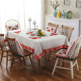 Retro Pattern Linen Table Cloth For Dinner Home Decor Dustproof Table Cover, 140x140cm, 140x200cm