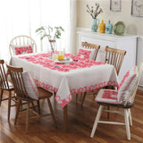Retro Pattern Linen Table Cloth For Dinner Home Decor Dustproof Table Cover, 140x140cm, 140x200cm