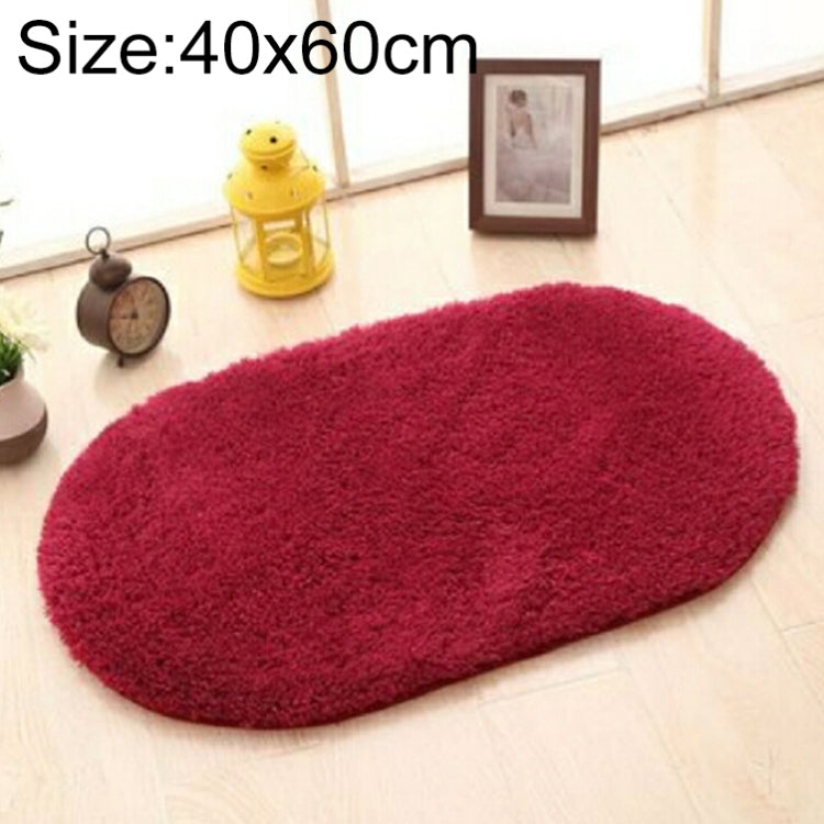 Faux Fur Rug Anti-slip Solid Bath Carpet Kids Room Door Mats Oval Bedroom Living Room Rugs, 40x60cm, 50x80cm, 60x90cm, 60x120cm, 80x120cm, 80x160cm