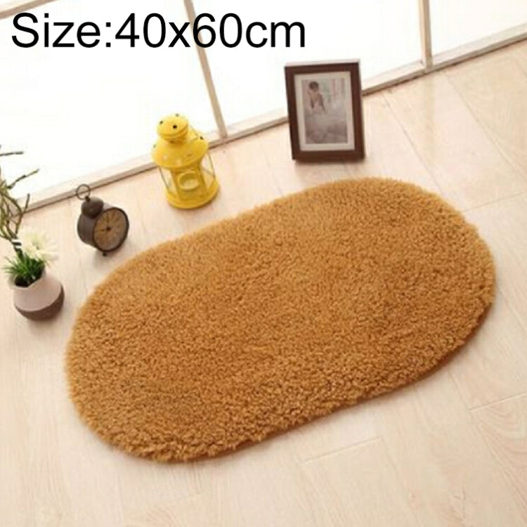 Faux Fur Rug Anti-slip Solid Bath Carpet Kids Room Door Mats Oval Bedroom Living Room Rugs, 40x60cm, 50x80cm, 60x90cm, 60x120cm, 80x120cm, 80x160cm