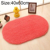 Faux Fur Rug Anti-slip Solid Bath Carpet Kids Room Door Mats Oval Bedroom Living Room Rugs, 40x60cm, 50x80cm, 60x90cm, 60x120cm, 80x120cm, 80x160cm