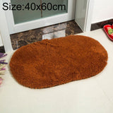 Faux Fur Rug Anti-slip Solid Bath Carpet Kids Room Door Mats Oval Bedroom Living Room Rugs, 40x60cm, 50x80cm, 60x90cm, 60x120cm, 80x120cm, 80x160cm