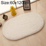 Faux Fur Rug Anti-slip Solid Bath Carpet Kids Room Door Mats Oval Bedroom Living Room Rugs, 40x60cm, 50x80cm, 60x90cm, 60x120cm, 80x120cm, 80x160cm