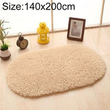 Faux Fur Rug Anti-slip Solid Bath Carpet Kids Room Door Mats Oval Bedroom Living Room Rugs, 80x200cm, 120x200cm, 140x200cm, 160x230cm