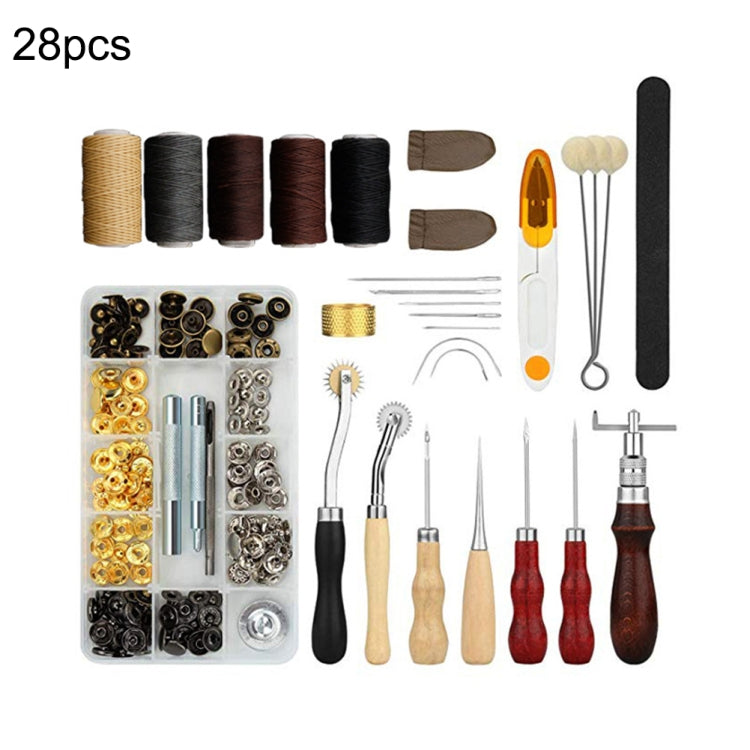 28 in 1 46 Style DIY Sewing Tools Leather Craft Tools Handmade Tools Set Default Title