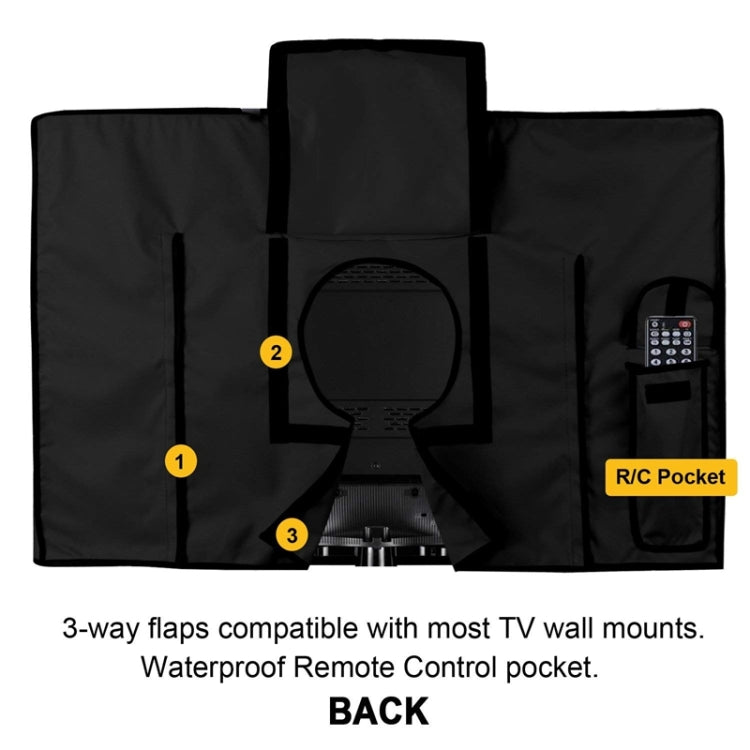 Outdoor TV Waterproof and Dustproof Universal Protector Cover, 20-24 inch, 30-32 inch, 36-38 inch, 40-42 inch, 46-48 inch, 50-52 inch, 52-55 inch