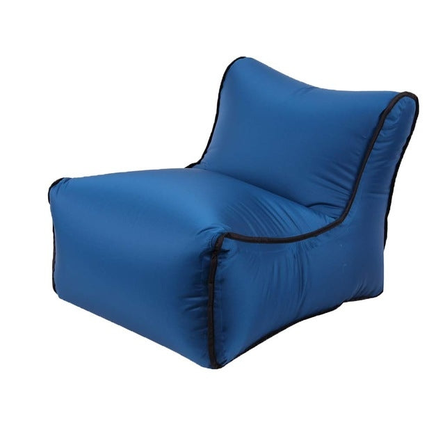 Waterproof Mini Inflatable Baby Seats SofaChair Furniture Bean Bag Seat Cushion Navy blue seat