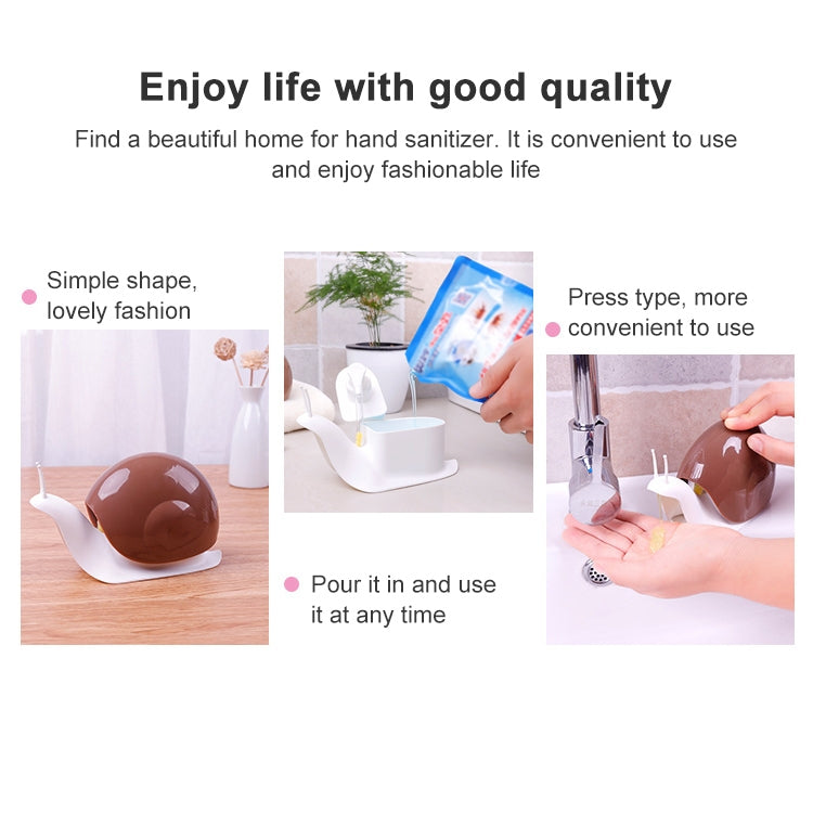 Creative Snail Hand Sanitiser Bottle Push-Type Lotion Shower Gel Bottle, Snail Hand Sanitiser Bottle