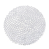 Table Bowl Mats Home Decor Placemat For Dining Table PVC Plastic Hollow Insulation Round Baroque Mediterranean Coaster Pads