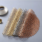 Table Bowl Mats Home Decor Placemat For Dining Table PVC Plastic Hollow Insulation Round Baroque Mediterranean Coaster Pads