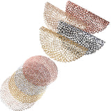 Table Bowl Mats Home Decor Placemat For Dining Table PVC Plastic Hollow Insulation Round Baroque Mediterranean Coaster Pads