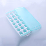 Summer 21 Grid Cool Home-made Ice Cube Ice Box Mould with Lid, 21 Grid(Pink), 21 Grid(Blue), 21 Grid(Green)
