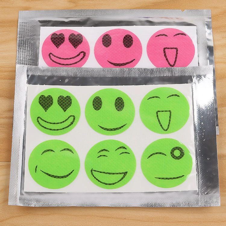 10pcs Mosquito Stickers DIY Mosquito Repellent Stickers Patches Cartoon Smiling Face Drive Repeller (Color Random Delivery), Mosquito Repellent Stickers