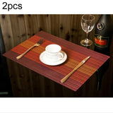 2 PCS Home Table Cup Mat Creative Decor Coffee Drink Placemat Tableware, Size: 45x30cm Red