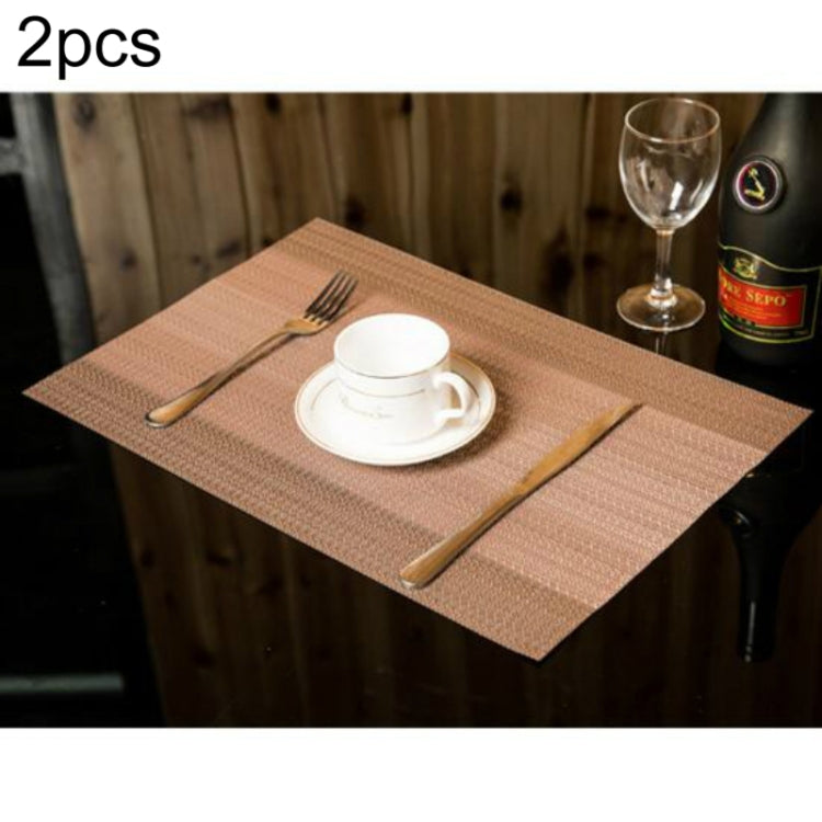 2 PCS Home Table Cup Mat Creative Decor Coffee Drink Placemat Tableware, Size: 45x30cm Coffee