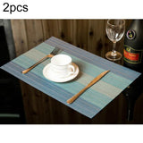 2 PCS Home Table Cup Mat Creative Decor Coffee Drink Placemat Tableware, Size: 45x30cm Sky Blue
