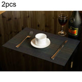2 PCS Home Table Cup Mat Creative Decor Coffee Drink Placemat Tableware, Size: 45x30cm Dark Blue