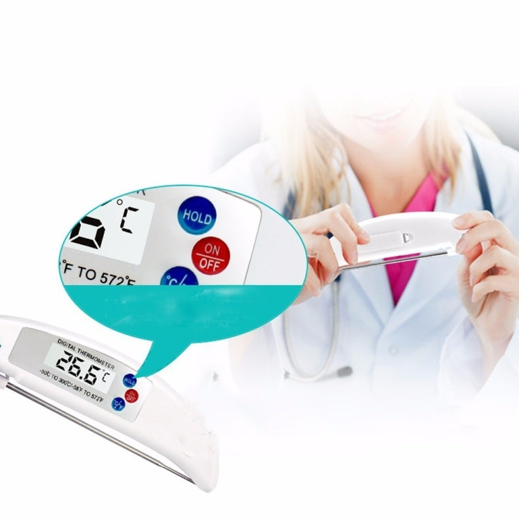 Folding Meat Thermometer Digital Kitchen Thermometer Food Cooking BBQ Probe