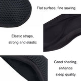 10 PCS Bamboo Charcoal Breathable Adjustable Headband Sleep Soft Eye Mask