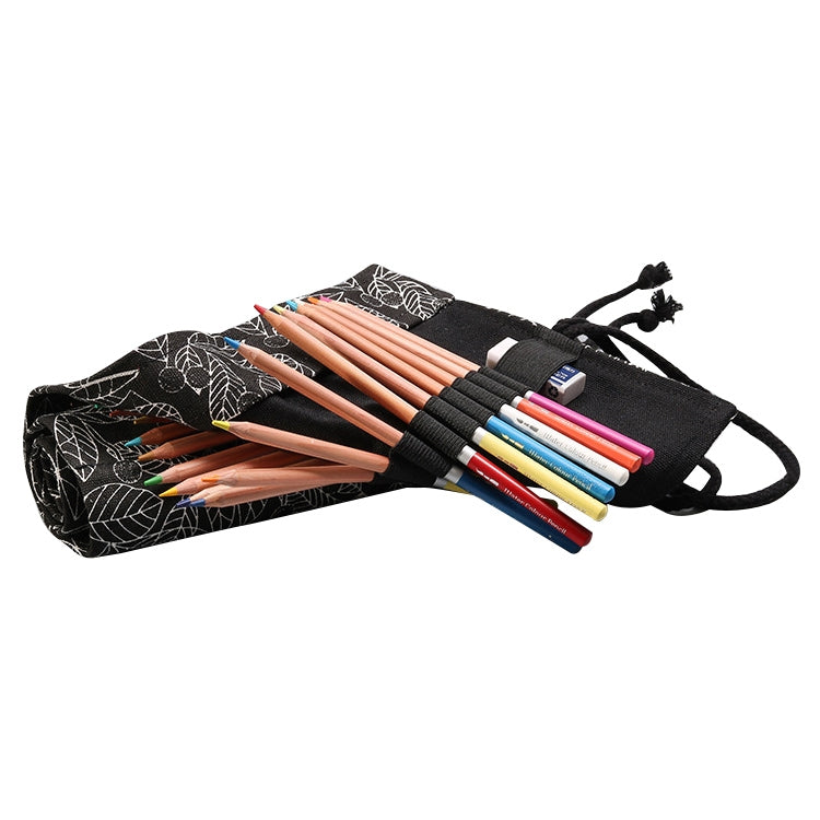 Cute Leaf Portable Canvas School Pencil Case Pen Bag Stationery Pouch