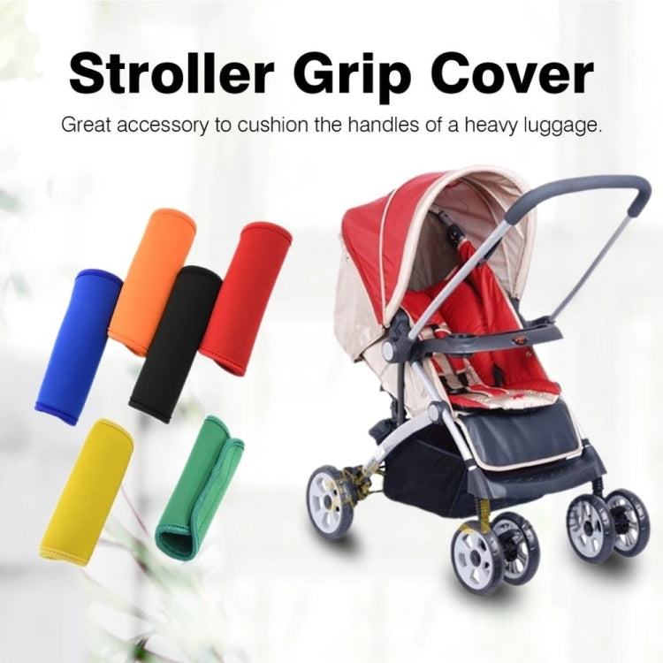 2 PCS Comfortable Neoprene Luggage Handle Wrap Grip Baby Universal Stroller Grip Protective Cover for Travel Bag Luggage Suitcase, Universal Orange, Universal Red, Universal Green, Universal Blue, Universal Yellow, Universal Black