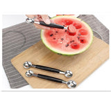 Household Stainless Steel Double Head Fruit Digging Spoon, Double Head