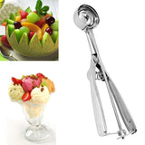 Thick Stainless Steel Ice Cream Spoon Fruit Digging Spoon, 4cm, 5cm, 6cm 4cm