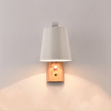 Creative Bedroom Study Bedside Balcony Aisle Porch Hotel Cafe Wood Wall Lamp Switch Light, without Light Source