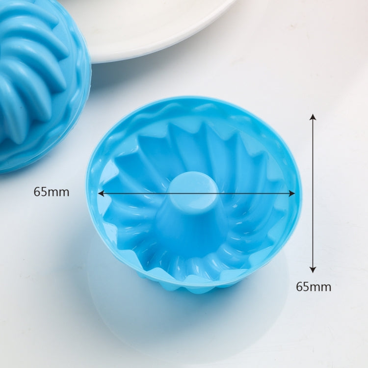 12 pcs Thread Shape Baking Jelly Mould Silicone Pudding Cupcake Muffin Donut Mold, Thread Shape