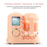 Multifunction Baby Food Cooking Maker Steamer Mixing Grinder Food Supplementary Machine EU Plug