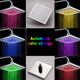7 Colors Replacement Shower LED Automatic Bathroom Shower Head, 7 Colors