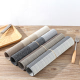 1796 Simple PVC Non-slip Insulation Table Mat Disposable Green Dishes Western Table Mat, 30 x 45cm