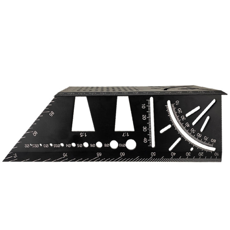 3D Woodworking Stop Gauge Aluminum Alloy Multi-function Angle Ruler, 3D Angle Ruler
