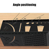 3D Woodworking Stop Gauge Aluminum Alloy Multi-function Angle Ruler, 3D Angle Ruler