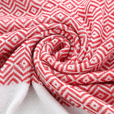 Striped Cotton Bath Towel With Tassels Thin Travel Camping Bath Sauna Beach Gym Pool Blanket Absorbent Easy Care