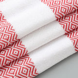 Striped Cotton Bath Towel With Tassels Thin Travel Camping Bath Sauna Beach Gym Pool Blanket Absorbent Easy Care