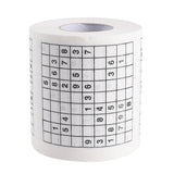 3 Rolls Creative Sudoku Toilet Paper Roll Paper Facial Tissue, 3 Rolls