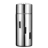 Stainless Steel Sauce Jars Chili Jars Barbecue Condiments Box Seasoning Jar Set, Small Hole, Large Hole, Mesh Hole