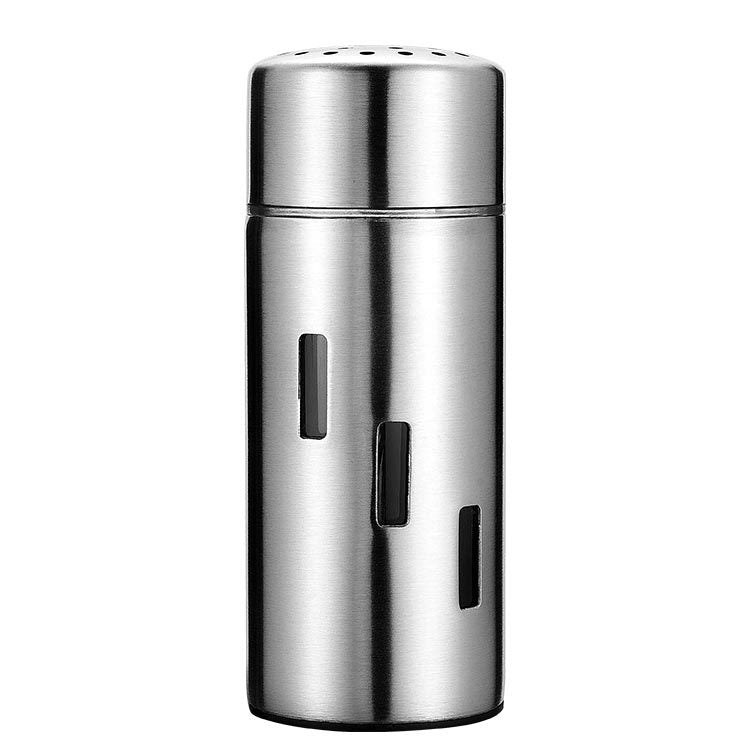 Stainless Steel Sauce Jars Chili Jars Barbecue Condiments Box Seasoning Jar Set, Small Hole, Large Hole, Mesh Hole