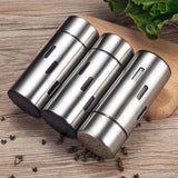 Stainless Steel Sauce Jars Chili Jars Barbecue Condiments Box Seasoning Jar Set, Small Hole, Large Hole, Mesh Hole